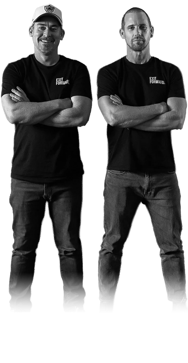 Tom and Bodie, founders of Exit Forward