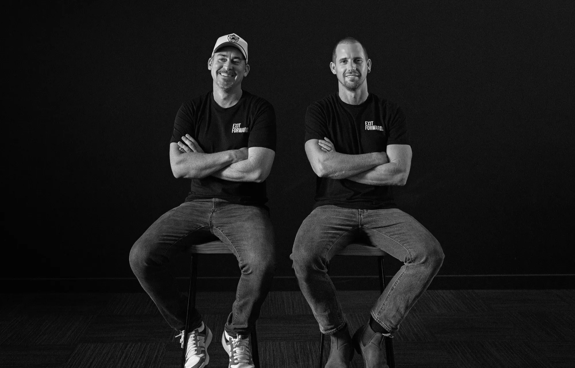 Bodie Czeladka and Tom Parker, founders of Exit Forward